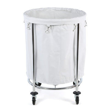 Cansta Chrome Round Laundry Hamper